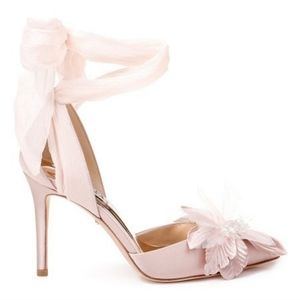 Badgley Mischka | Alondra blush satin pump